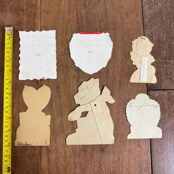 Bundle Lot SIX VINTAGE 1920-1950s Valentine Cards and Post Cards Made in USA - Picture 7 of 7